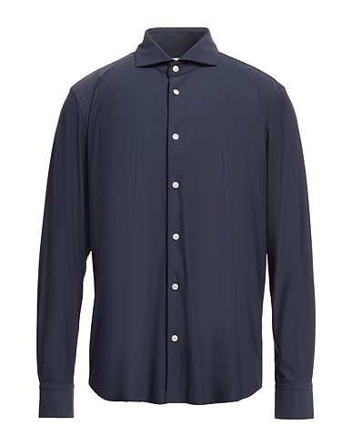 ARCHIVIUM Solid color shirt Midnight blue 76% Polyamide, 24% Elastane