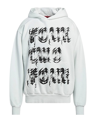 424 FOURTWOFOUR Hooded sweatshirt Sky blue 100% Cotton