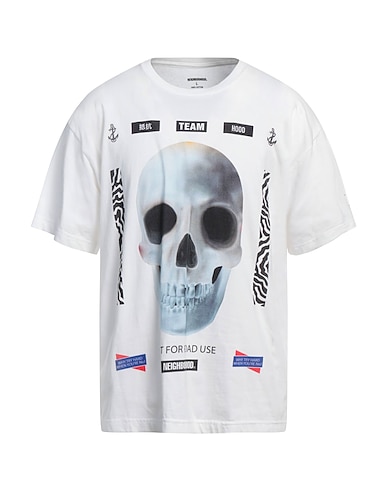 NEIGHBORHOOD T-Shirt Weiß 100% Baumwolle
