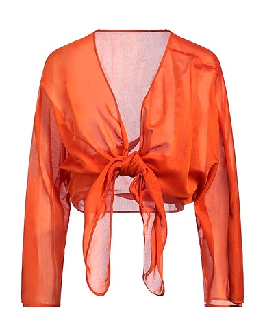 ALBERTA FERRETTI Top Orange 74% Cotton, 26% Silk
