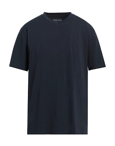 SSEINSE Basic T-shirt Navy 95% Cotton, 5% Elastane