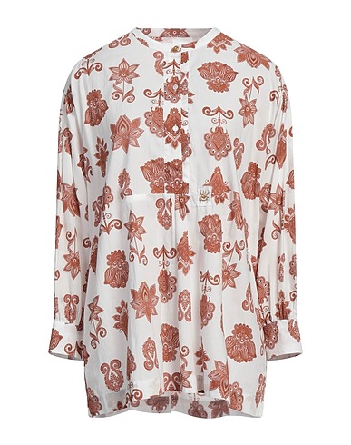 TRAME AUREE Top Bianco 100% Cotone