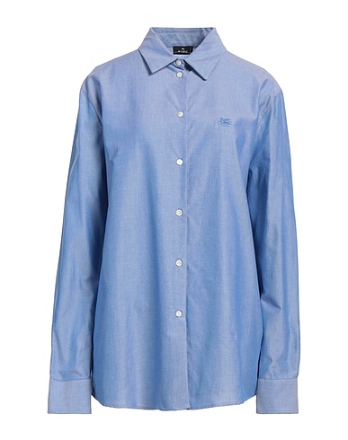 ETRO Camicie Azzurro 100% Cotone