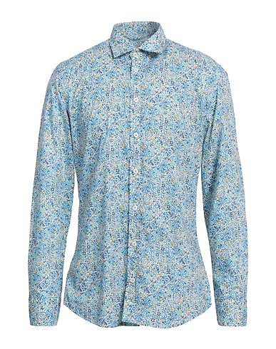 BASTONCINO Camisa estampada Azul 100% Algodón