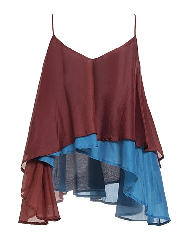 SEMICOUTURE Top Brown 69% Cotton, 31% Silk