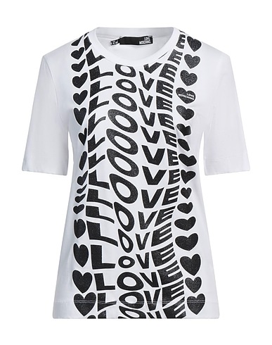 LOVE MOSCHINO T-shirt White 100% Cotton, Elastane