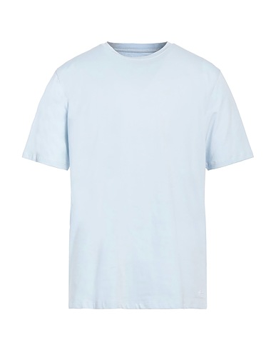 SSEINSE Basic T-shirt Sky blue 95% Cotton, 5% Elastane