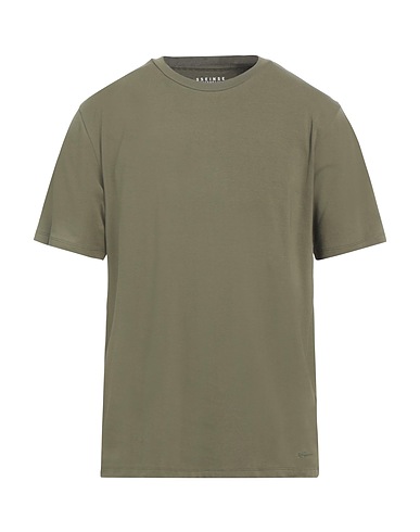 SSEINSE Basic T-Shirt Militärgrün 95% Baumwolle, 5% Elastan