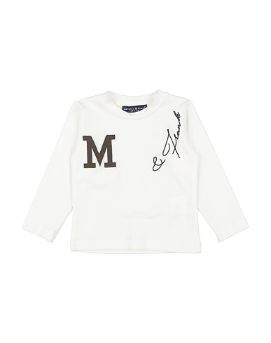 MANUELL & FRANK T-shirt Cream 97% Cotton, 3% Elastane
