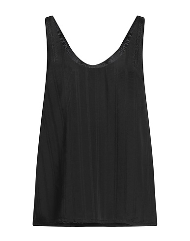 SEVENTY VENEZIA Top Black 86% Viscose, 14% Silk