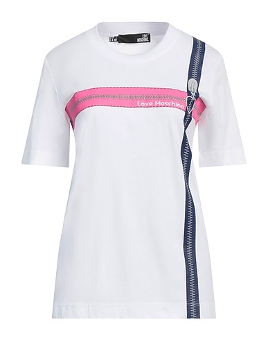 LOVE MOSCHINO T-shirt White 100% Cotton, Elastane