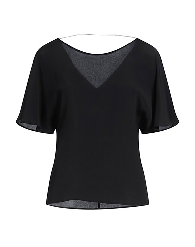 MEIMEIJ Top Black 69% Acetate, 31% Silk