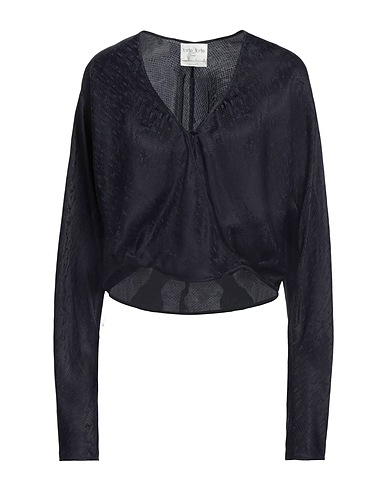 FORTE_FORTE Top Bleu marine 70% Viscose, 30% Soie