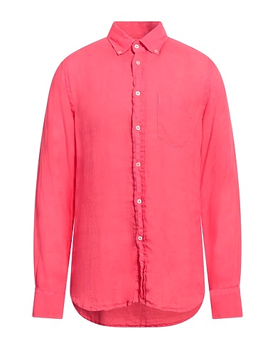 SEVENTY VENEZIA Einfarbiges Hemd SERGIO TEGON Fuchsia 100% Leinen