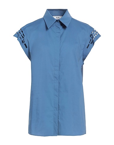 JIJIL Camicie e bluse tinta unita Blu 97% Cotone, 3% Elastan