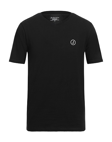 JECKERSON Basic T-shirt Black 95% Cotton, 5% Elastane