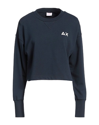 SUN 68 Sweatshirt Navy blue 80% Cotton, 20% Polyester