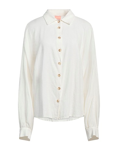 LA SEMAINE Paris Linen shirt Off white 55% Linen, 45% Viscose