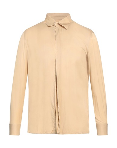 PT Torino Solid color shirt Sand 100% Viscose