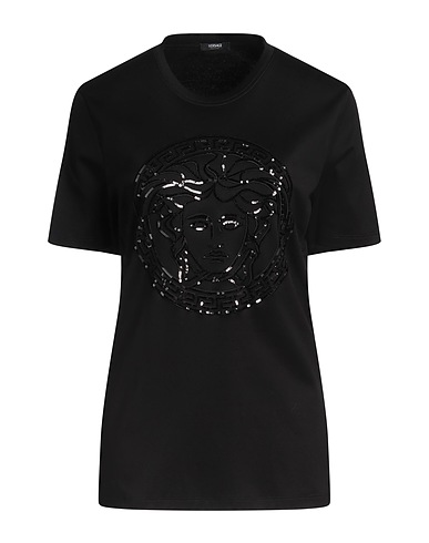 VERSACE T-shirt Black 100% Cotton