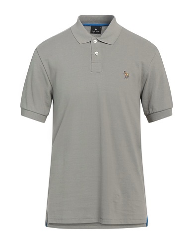 PS PAUL SMITH Polo Grigio 100% Cotone