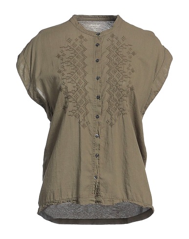HARTFORD Solid colour shirts & blouses Military green 100% Cotton
