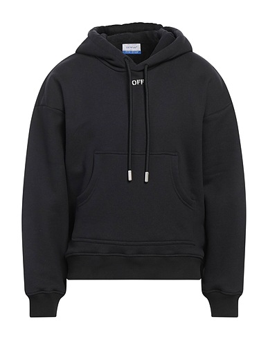 OFF-WHITE™ Felpa Nero 100% Cotone, Elastan