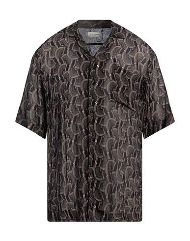 DRIES VAN NOTEN Patterned shirt Lead 100% Viscose