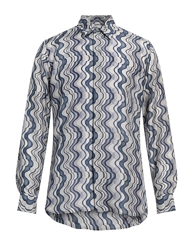 DRIES VAN NOTEN Patterned shirt Grey 100% Silk
