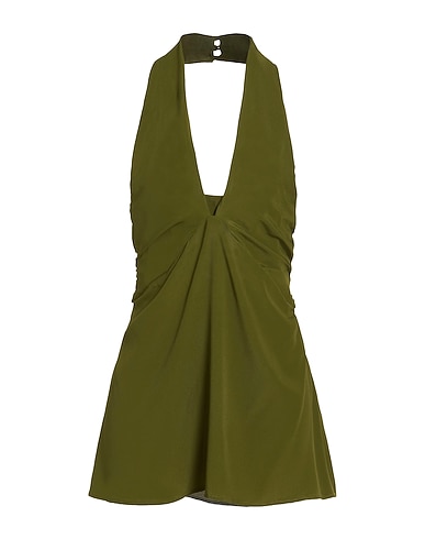 SEMICOUTURE Top Dunkelgrün 69% Acetat, 31% Seide