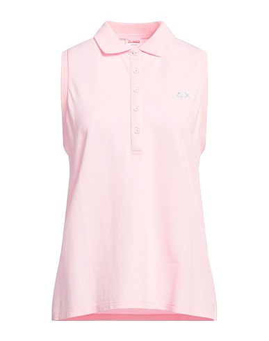 SUN 68 Polo shirt Light pink 95% Cotton, 5% Elastane
