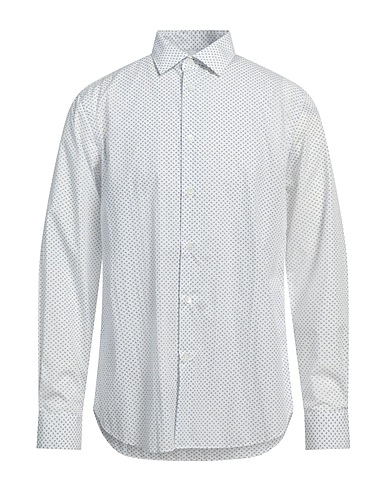 PAUL SMITH 패턴 셔츠 화이트 100% 코튼