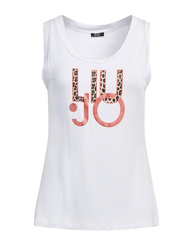 LIU •JO Vest White 95% Viscose, 5% Elastane