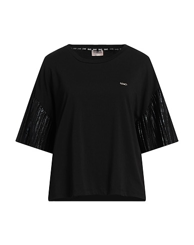 LIU •JO T-Shirt Schwarz 95% Baumwolle, 5% Elastan, Polyester