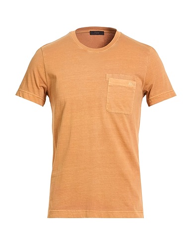 FAY Basic T-Shirt Brown 100% Cotton