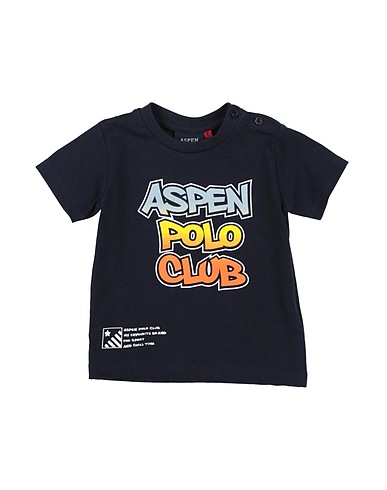 ASPEN POLO CLUB T-shirt Midnight blue 95% Cotton, 5% Elastane