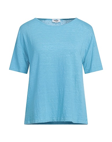 BASE T-shirt Celeste 95% Lino, 5% Elastan