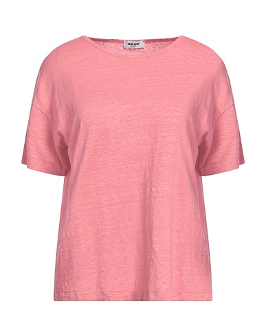 BASE T-shirt Rosa 95% Lino, 5% Elastan