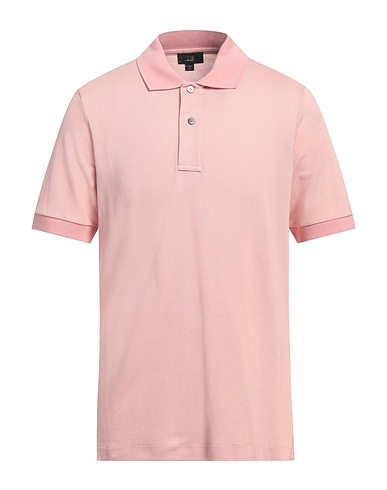 DUNHILL Polo shirt Pink 88% Cotton, 12% Silk