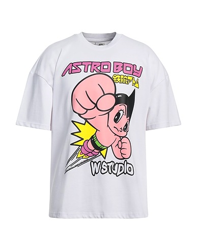 W/STUDIO Oversize-T-Shirt X ASTRO BOY White 100% Cotton