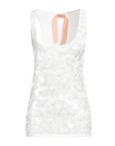 N°21 Top Off white 100% Baumwolle, Polyester