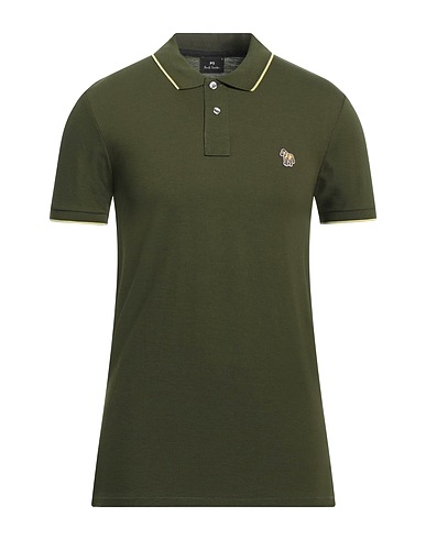 PS PAUL SMITH Polo shirt Military green 100% Cotton