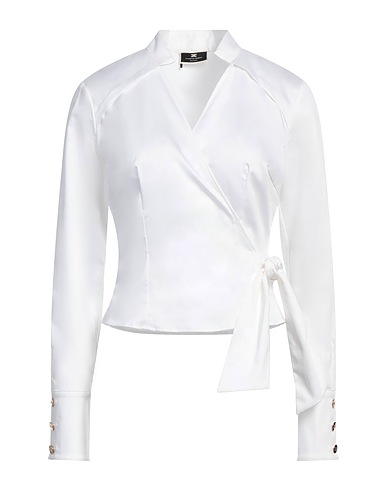ELISABETTA FRANCHI Top Off white 98% Cotton, 2% Elastane