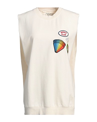 NEWTONE Sweatshirt Off white 70% Cotton, 30% Polyester