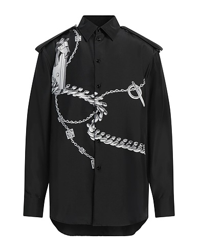 BURBERRY Shirts Black 100% Silk