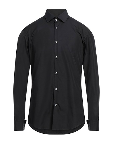 BOSS HUGO BOSS Einfarbiges Hemd Schwarz 100% Baumwolle