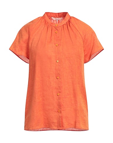 MALÌPARMI Linen shirt Orange 100% Linen