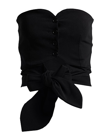 PHILOSOPHY di LORENZO SERAFINI Top Nero 93% Cotone, 7% Elastan