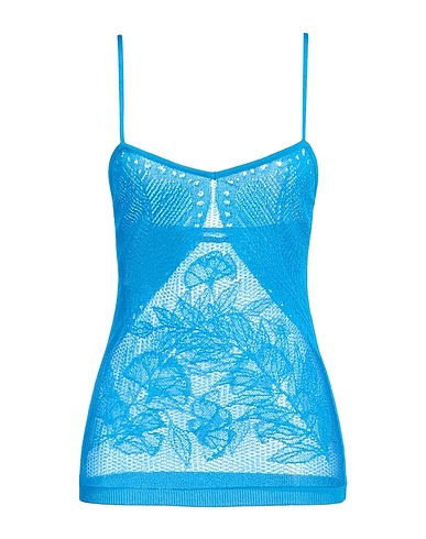 ALBERTA FERRETTI Top Azure 82% Viscose, 18% Polyester