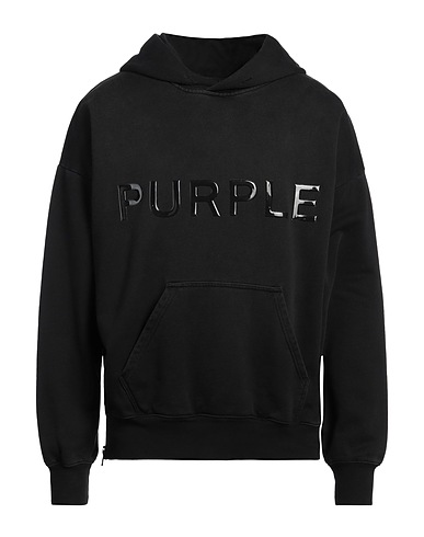PURPLE Hooded track jacket  Black 100% Cotton